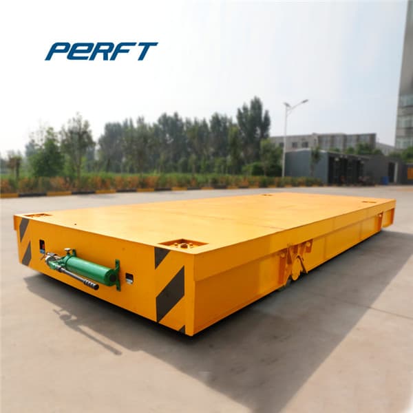 Outdoor Transport Electric Flat Cart For Steel Factory